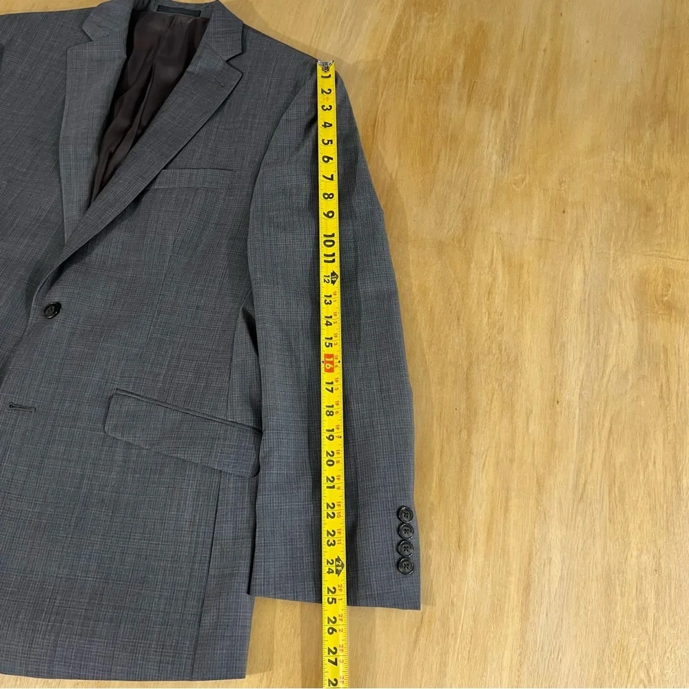 Calvin Klein Blazer Jacket Sport‎ Coat Mens 40R Wool Gray